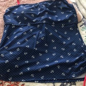 Anchor swimsuit top